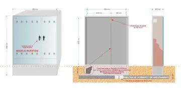 NA05077 // NA05089-xx. Armario GRA-5 INVERTIDO (medida exterior 1.890x480x2.550mm)